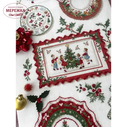 Фото Les Brodeuses Parisiennes Рушник 50х75см Lin : Torchon Collection «Jour de Noel» TCJNL/TEN