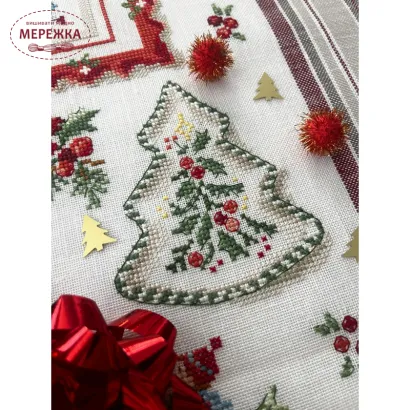 Фото Les Brodeuses Parisiennes Рушник 50х75см Lin : Torchon Collection «Jour de Noel» TCJNL/TEN