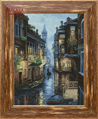 Фото набір для вишивання хрестиком Романтична Венеція