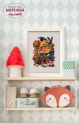 Фото Набір для вишивання хрестиком ВДВ Домовик М-0263