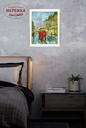 Фото ВДВ Зимовий трамвай М-0285