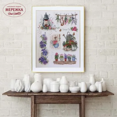 Фото Набір для вишивання хрестиком ВДВ Пахощі літа М-0297