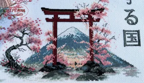 Фото Набір для вишивання хрестиком ВДВ Цвітіння сакури М-0306