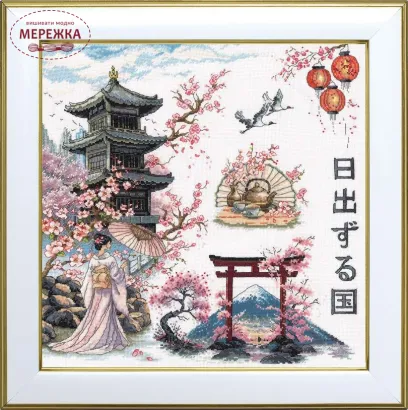 Фото Набір для вишивання хрестиком ВДВ Цвітіння сакури М-0306
