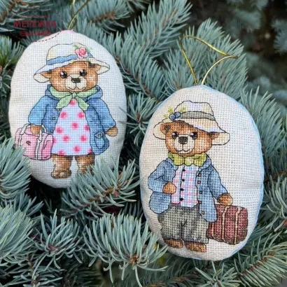 Фото Набір для вишивання хрестиком ВДВ Ведмедики М-0322