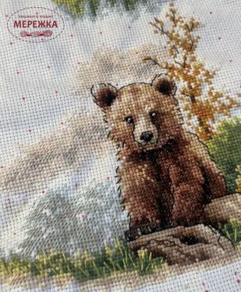 Фото Набір для вишивання хрестиком ВДВ Лісова малеча М-0324