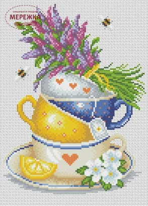 Фото набір для вишивання хрестиком Травяний чай