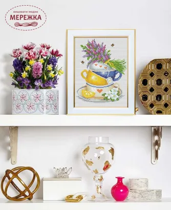 Фото набір для вишивання хрестиком Травяний чай