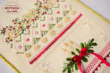 Фото Набір для вишивання хрестиком TelaArtis Різдвяні мережива Х-515