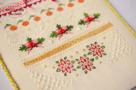 Фото Набір для вишивання хрестиком TelaArtis Різдвяні мережива Х-515