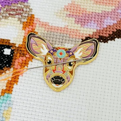 Фото Meloca Designs Магнітний тримач для голок Mandala Deer Needle Minder