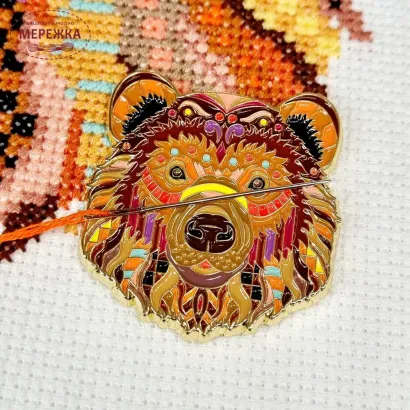 Фото Meloca Designs Магнітний тримач для голок Mandala Bear Needle Minder