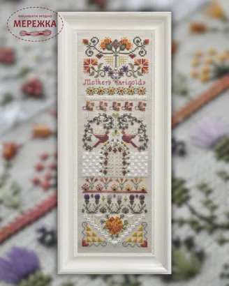 Фото Вікторія Попович Схема Marigolds (Чорнобривці)+пак бісеру та ниток (original) VP-048