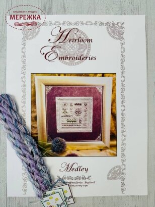 Heirloom Embroideries Схема Medley+silk pack (шовкові нитки) HE-M
