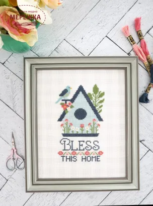 Фото Flamingo Toes Схема Bless this Home