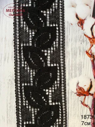 Фото мереживо чорне 7 см.