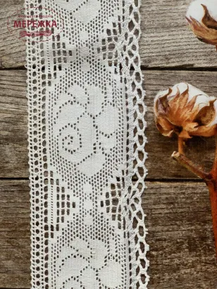 Фото мереживо біле 7 см.