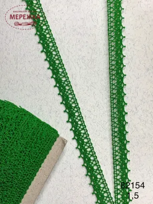 Фото мереживо зелене 1,5 см.