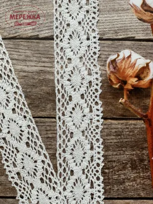 Фото мереживо біле 3,5 см.