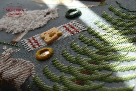 Фото Вікторія Попович Схема Among the mountains (Золото Карпат)+пак бісеру та комплект ниток (original) VP-042