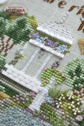 Фото Вікторія Попович Схема Love is Eternal (Любов вічна)+пак бісеру та пак ниток (original) VP-046