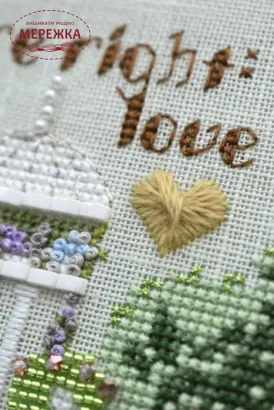 Фото Вікторія Попович Схема Love is Eternal (Любов вічна)+пак бісеру та пак ниток (original) VP-046