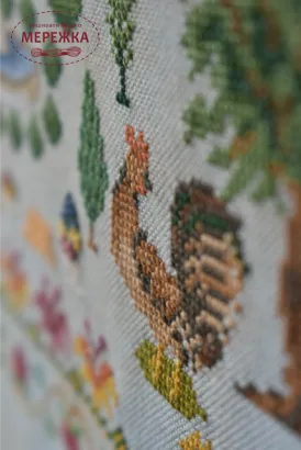 Фото Вікторія Попович Схема Anniversary sampler Victoria's Childhood (Дитинство Вікторії) VP-050