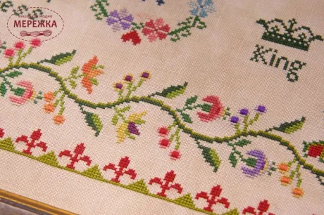 Hands Across the Sea Samplers Схема Multiply Kindness - A Multiplication Table Sampler