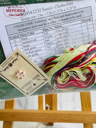 Набір для вишивання в змішаній техніці Mill Hill Одяг Санти зображення