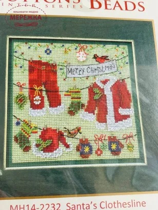 Набір для вишивання в змішаній техніці Mill Hill Одяг Санти обкладинка
