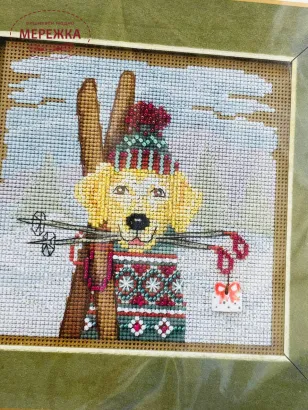 Набір для вишивання в змішаній техніці Mill Hill Лижна собака обкладинка