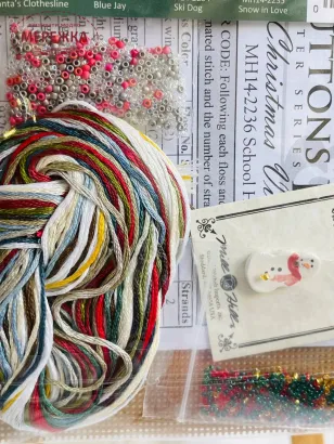 Набір для вишивання в змішаній техніці Mill Hill Школа зображення