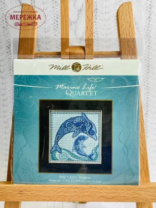 Набір для вишивання в змішаній техніці Mill Hill Дельфін фото