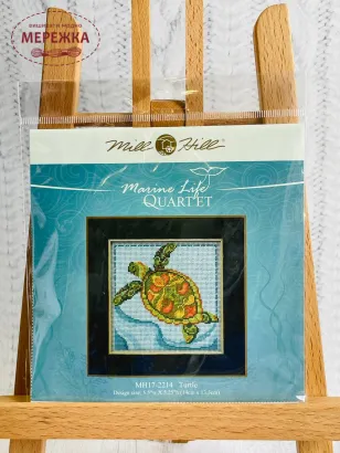 Набір для вишивання в змішаній техніці Mill Hill Черепаха фото