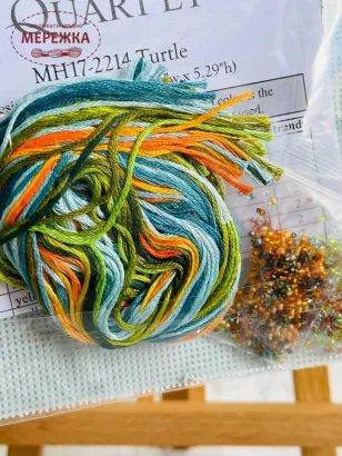 Набір для вишивання в змішаній техніці Mill Hill Черепаха зображення