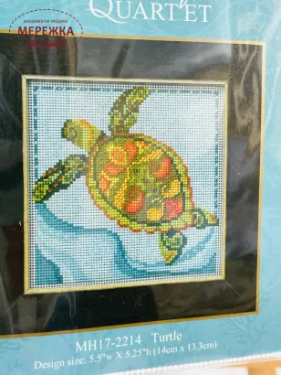 Набір для вишивання в змішаній техніці Mill Hill Черепаха обкладинка