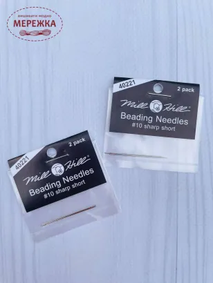 Голки Mill Hill №10 для бісеру 40221, 2 шт. фото