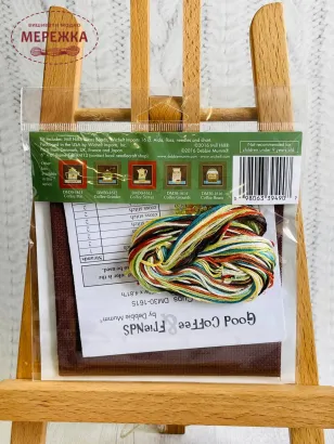 Набір для вишивання в змішаній техніці Mill Hill Кавові горнятка фотографія