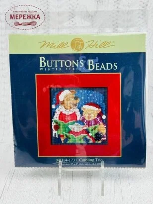Фото Набір для вишивання в змішаній техніці Mill Hill Колядне тріо MH14-1731