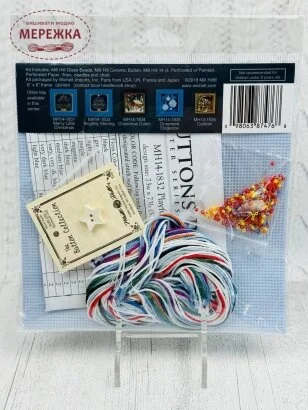 Фото Набір для вишивання в змішаній техніці Mill Hill Грайливі пінгвіни MH14-1832