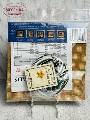 Фото Набір для вишивання в змішаній техніці Mill Hill Сільська церква МН14-6302