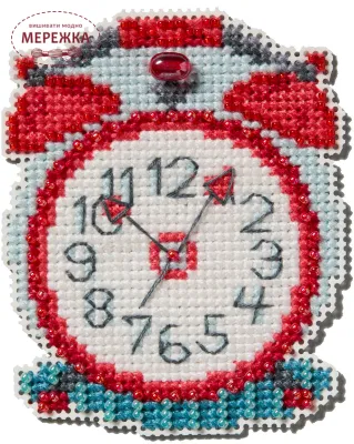 Фото Набір для вишивання в змішаній техніці Mill Hill Вінтажний годинник MH18-2516
