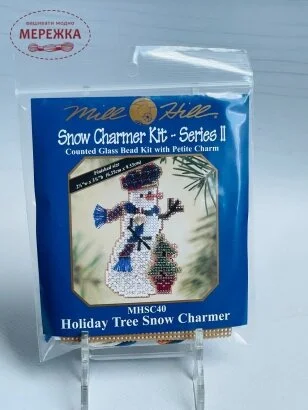 Фото Mill Hill Сніговик з ялинкою MHSC40