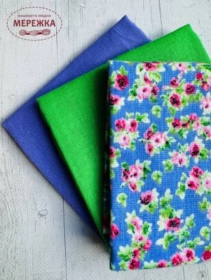 Фото Тканина декоративна, набір 3 кольори