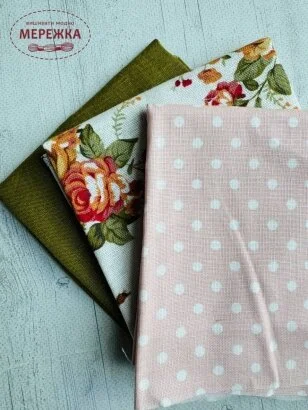 Фото Тканина декоративна, набір 3 кольори