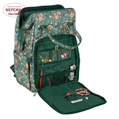 Фото Hobby Gift Сумка для проєктів  Knit and Yarn Backpack: Morris Green MR4692.686.D