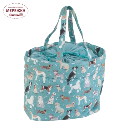 Фото Hobby Gift Сумка для проєктів Drawstring Craft Bag Dogs MR4724.619