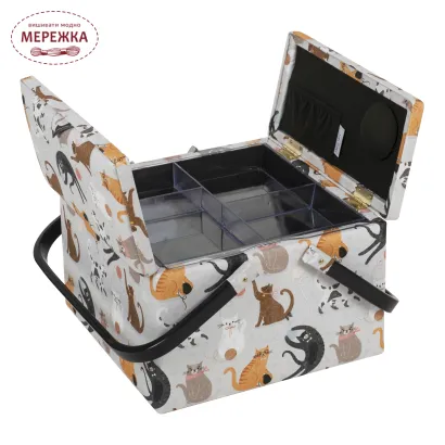 Фото Скринька для рукоділля Hobby Gift Large Sewing Box Cats MRLTLE.665