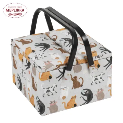 Фото Скринька для рукоділля Hobby Gift Large Sewing Box Cats MRLTLE.665