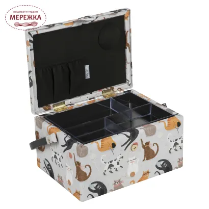 Фото Скринька для рукоділля Hobby Gift Medium Sewing Box Cats MRM.665